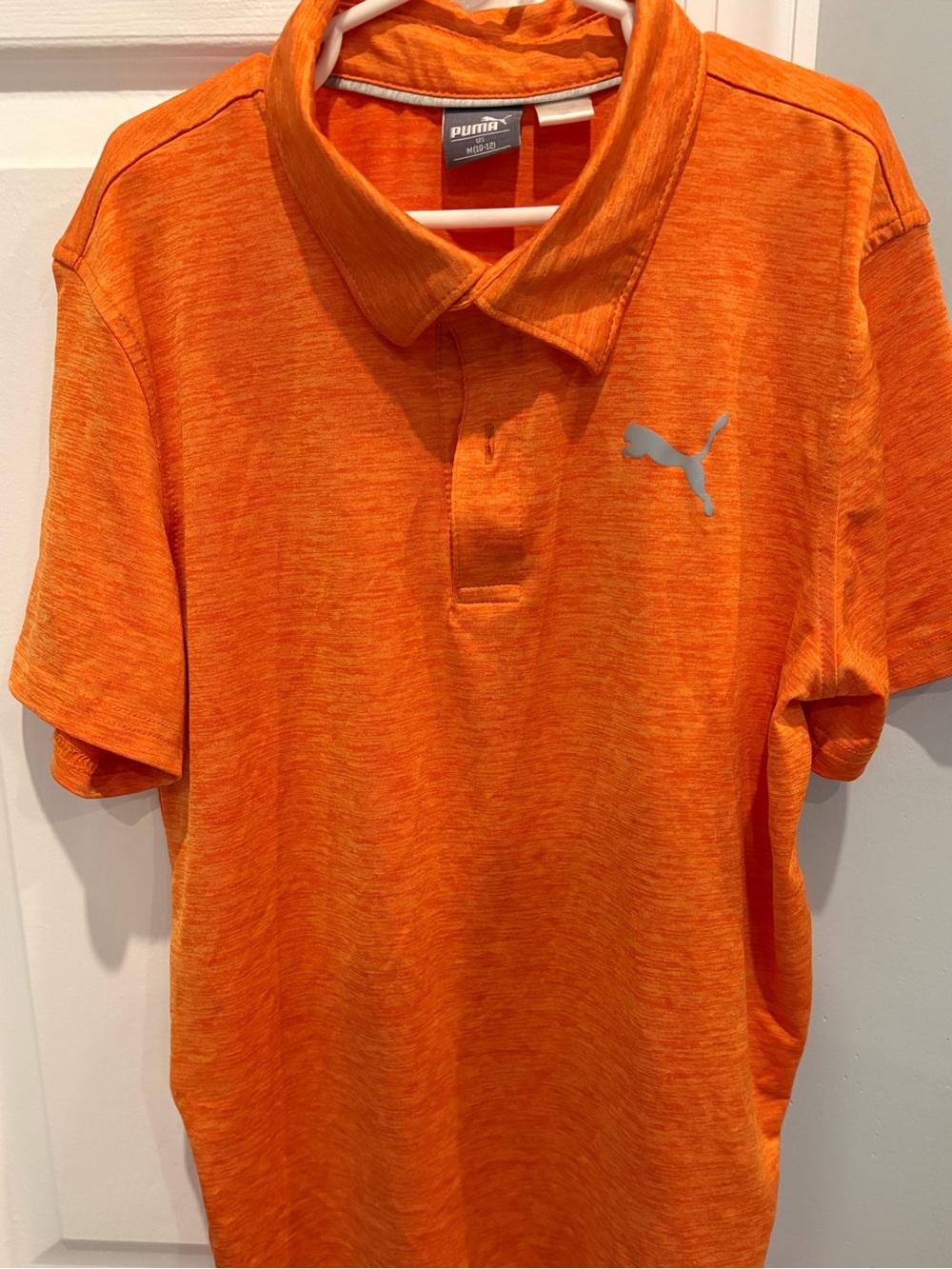 Puma Boys Orange Golf Shirt